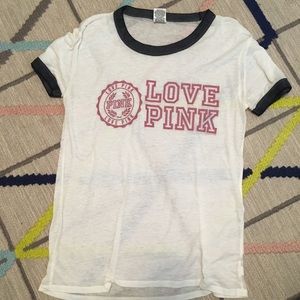 Victoria’s Secret Pink cream t-shirt